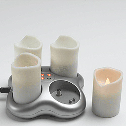 Rechargeable outdoor candles