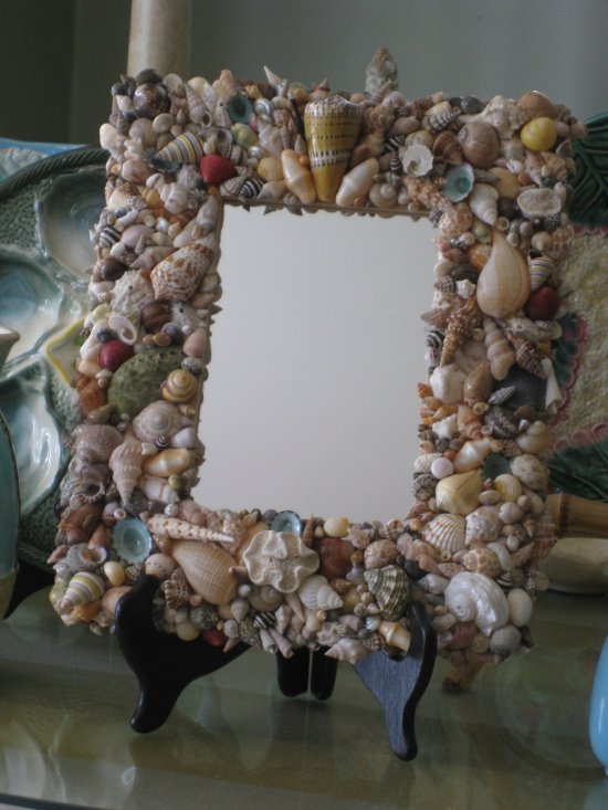Collectable Handmade Shell Mirror