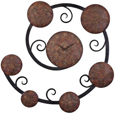 Hand Forged Metal Wall Clock