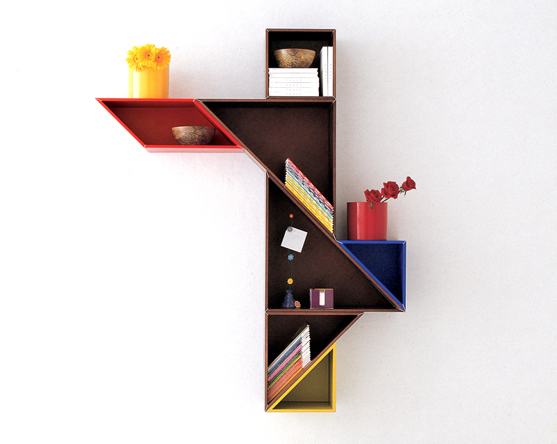 Innovative bookshelves by Lago Velvet Cushion