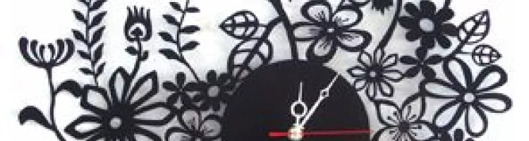 Flower wall clocks