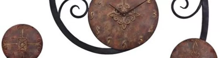 Hand Forged Metal Wall Clock
