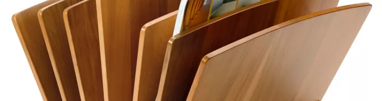 lenga wood newspaper stand 