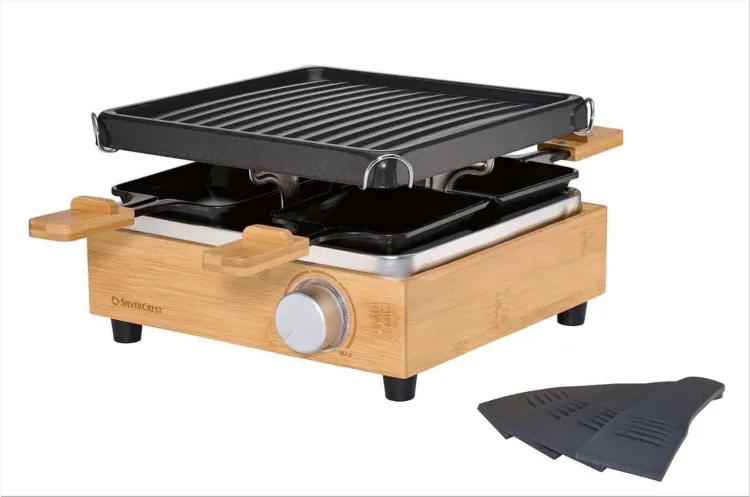 bamboo raclette grill