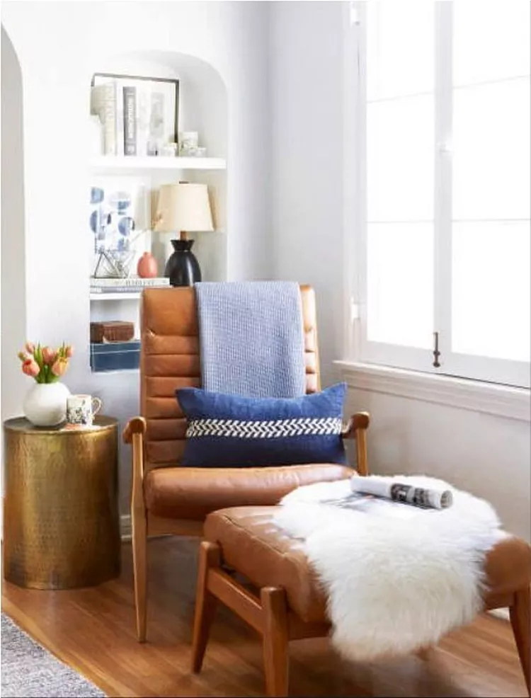 Living room reading corner