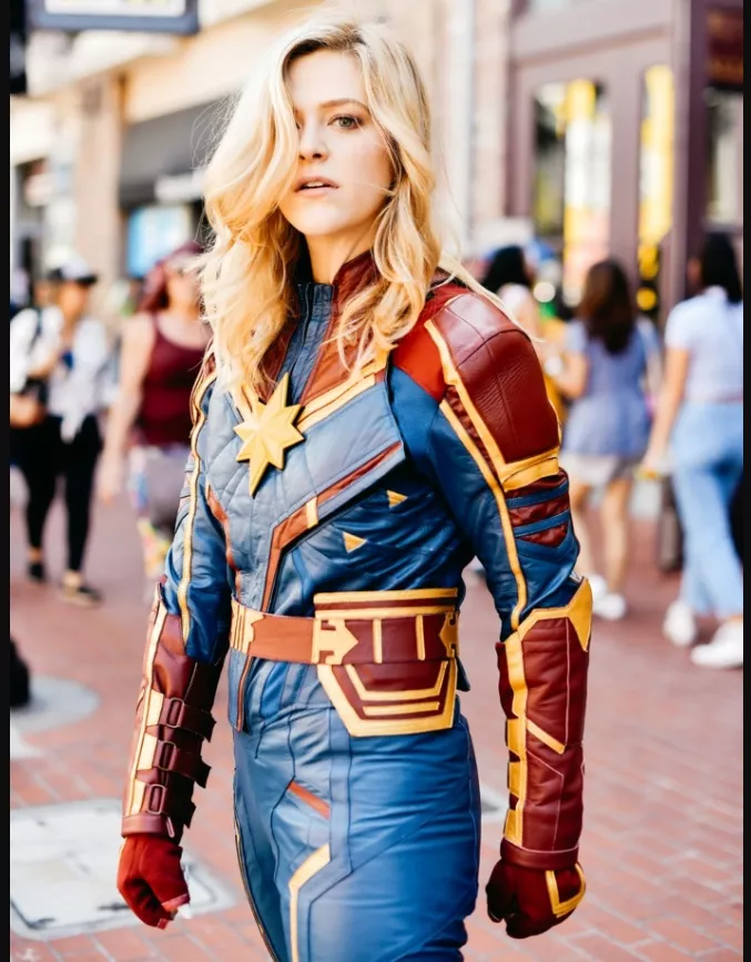 Captain Marvel - a wonderful superhero look