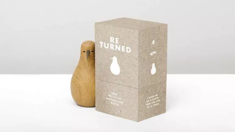 Re-turned wooden bird by Beller