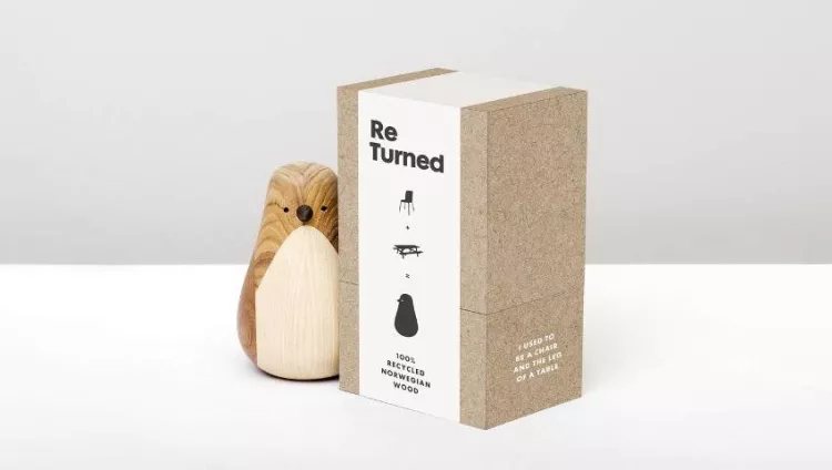 Re-turned wooden bird by Beller