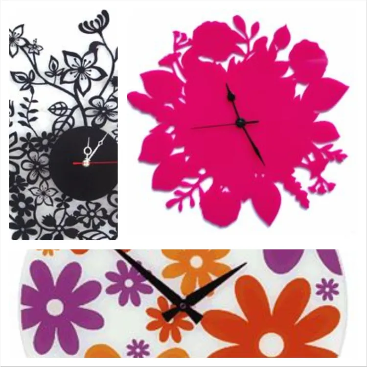 Flower wall clocks