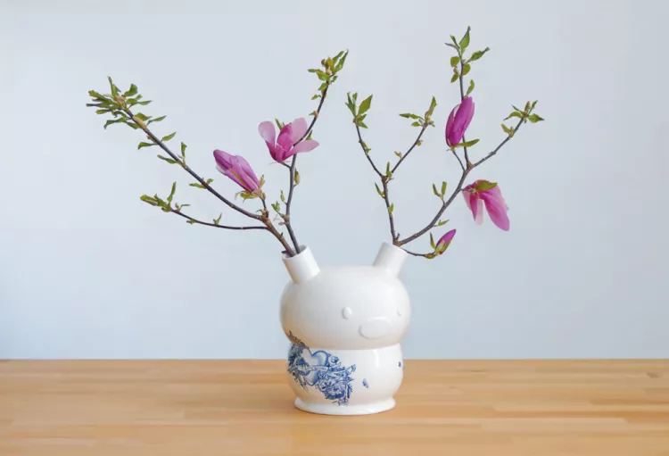 Frank Willems I Love Bambi ceramic vase