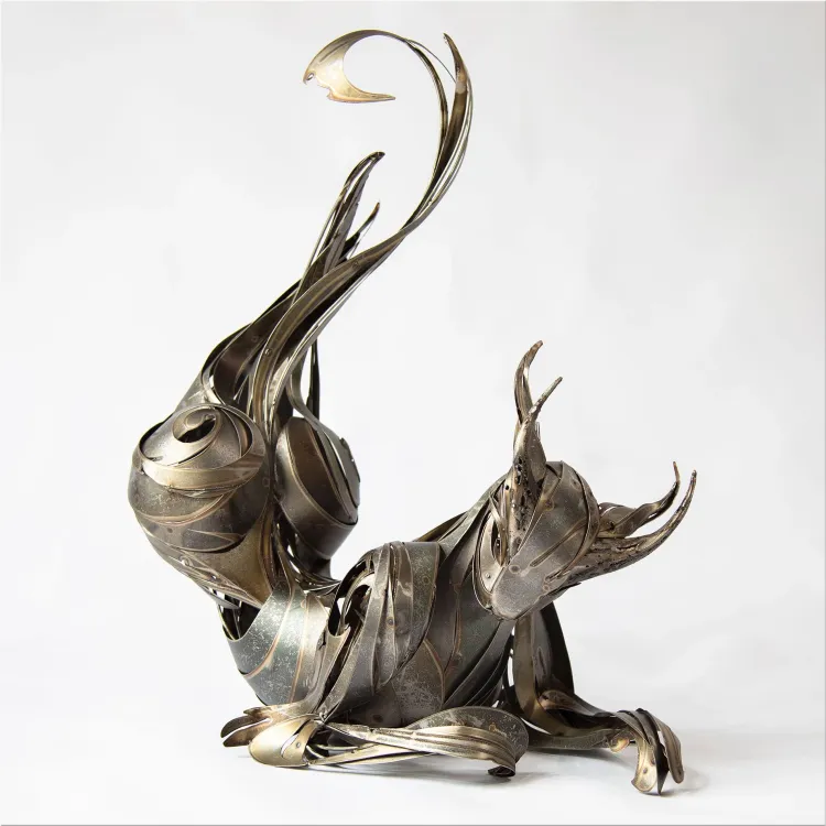 Georgie Seccull Fluid Metal Sculptures