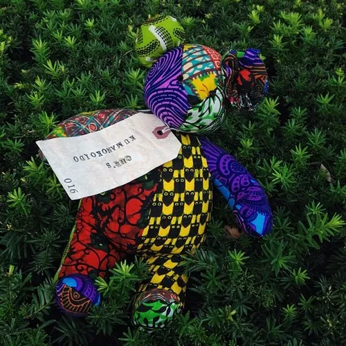 Kumanokoido mix African print bear