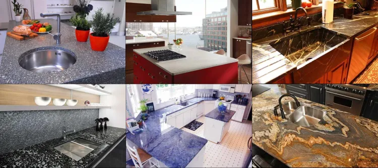 Modern kitchen countertop