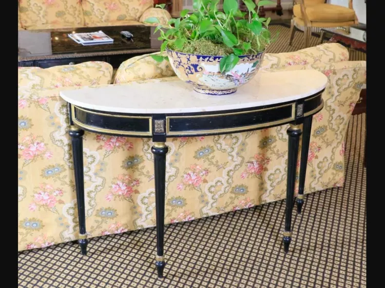 demi-lune console table