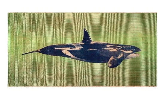 Fauna Balsa Wall Hanging, Orca