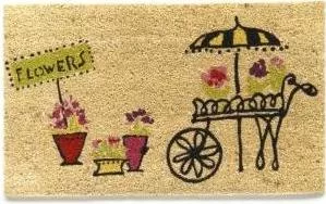 Garnet Hill, Flower Market doormat