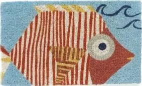 Garnet Hill, Tiger Fish doormat