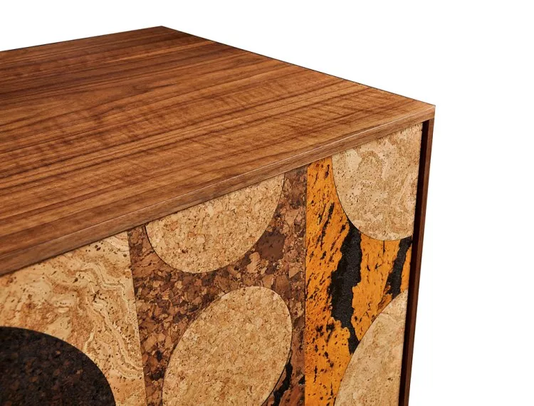 Iannone Design cork mosaic cabinet top