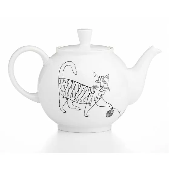 Elvis Swift design, June teapot, left side view