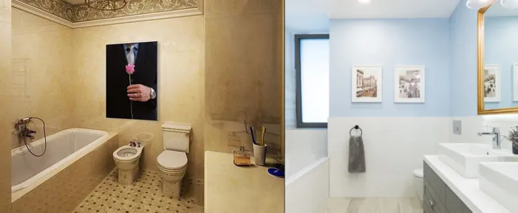 paintings in bathrooms