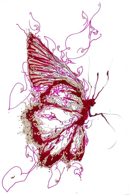 BalletArt Red Butterfly