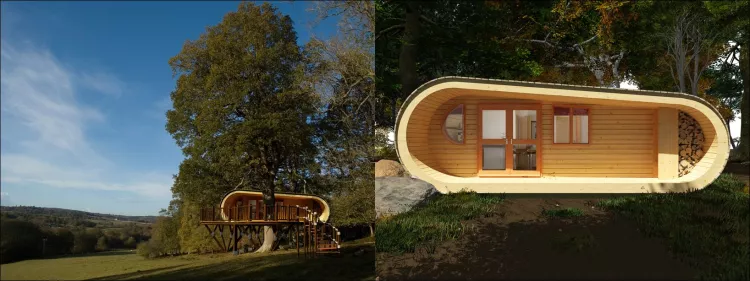Wooden house