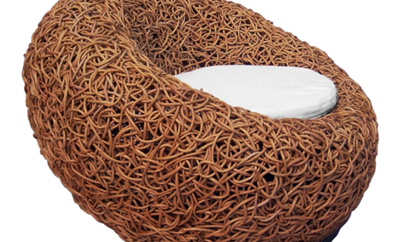 PIE Studio, Natural Spaghetti chair