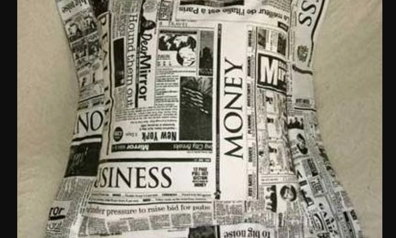 Slogan printed pillows