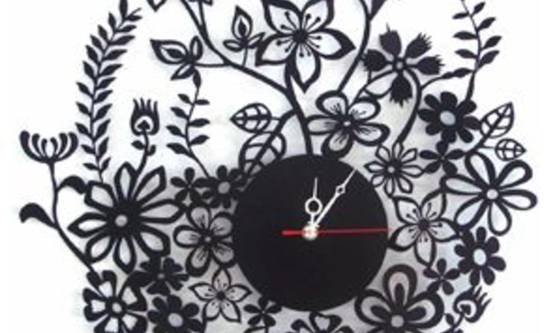 Flower wall clocks