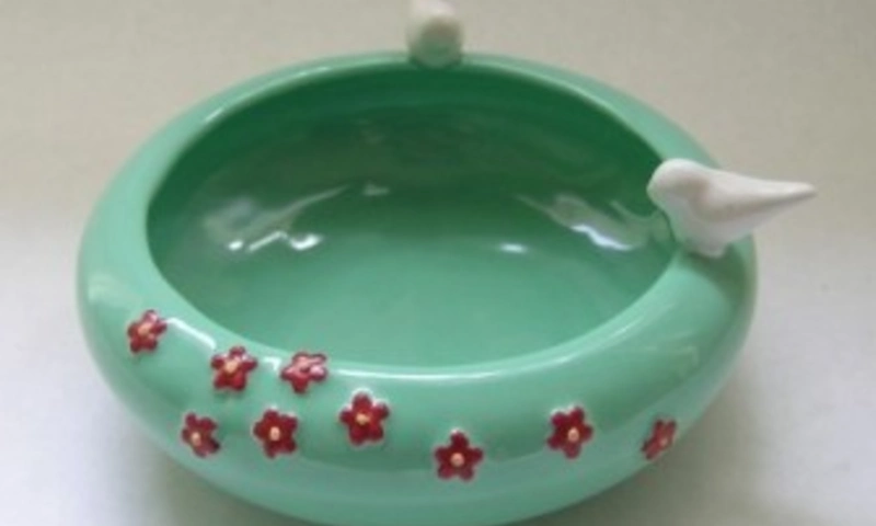 Bird bowl decorative