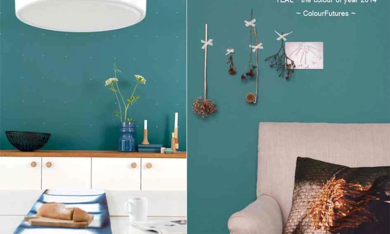 Teal color trend 2014