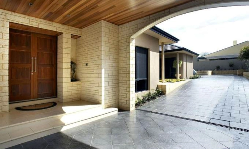 charcoal block paving in driveway design