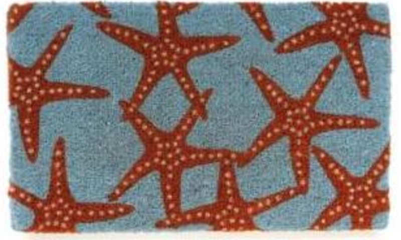 Garnet Hill, Blue Sea Star doormat
