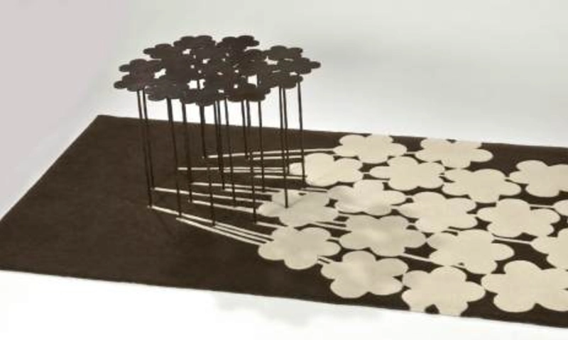 Hubert Le Gall table and matching rug
