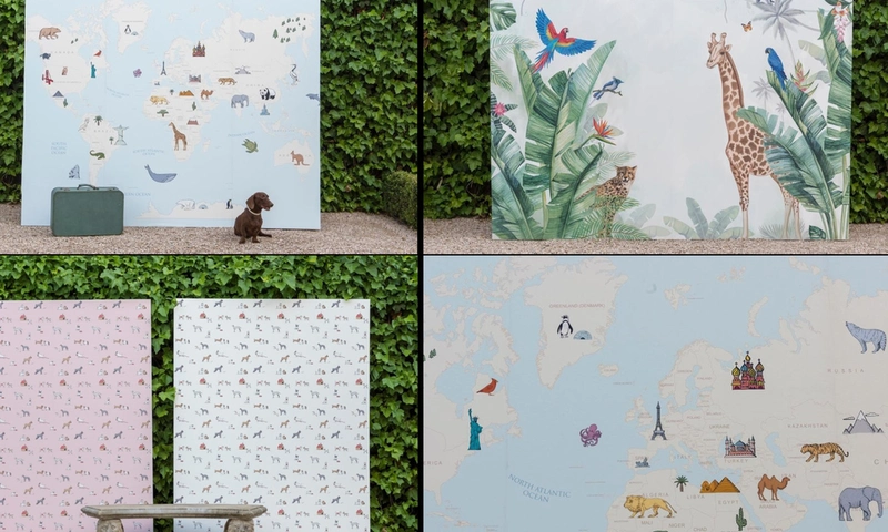 Kid's rooms full of fantasy, color and design with the murals of Barbara Chapartegui