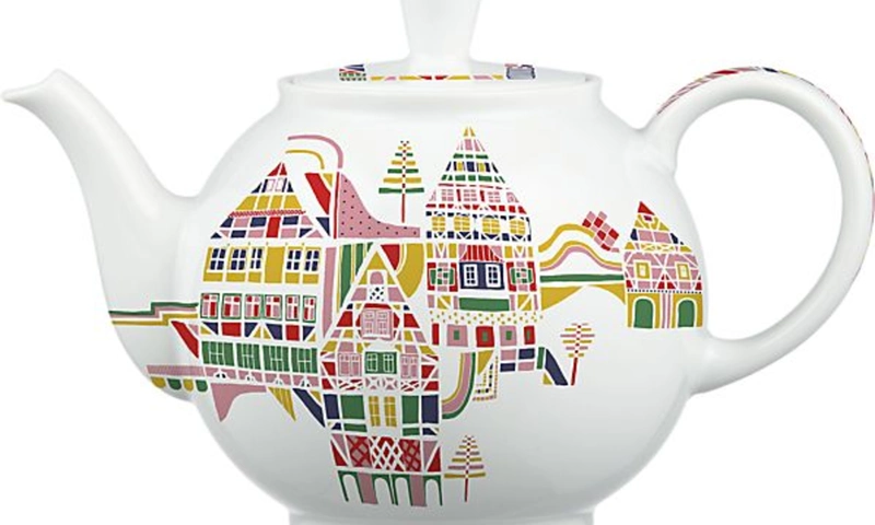 Julia Rothman design for Crate&Barrel 50th Anniversary November teapot