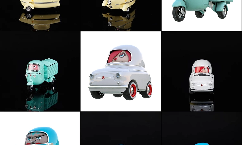 Rollis Toy Cars - cool design with their drivers packed right in