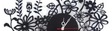 Flower wall clocks
