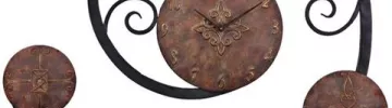 Hand Forged Metal Wall Clock