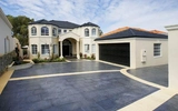 concrete block paved driveway